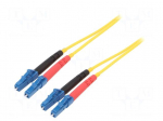 Fiber patch cord | LC/UPC,both sides | 1m | 9/125um | yellow | Gold