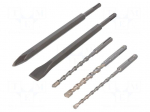Drill set | for concrete | Holder: SDS-Plus&reg; | 6mm,8mm,10mm | 5pcs.