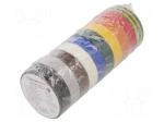 Tape: electrical insulating | W: 15mm | L: 10m | Thk: 0.15mm | PVC film