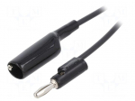 Test lead | 30VAC | 5A | banana plug 4mm,crocodile clip | Len: 1.524m