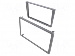 Radio frame | Opel | 2 DIN | dark grey,grey (dark)
