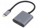 Adapter | HDMI 2.0,USB 3.2 Gen 1 | HDMI socket,USB C plug | 0.15m