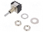 Switch: toggle | Pos: 3 | DPDT | ON-OFF-ON | 6A/125VAC | 6A/6VDC | MTA