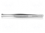 Tweezers | 122mm | for precision works | Type of tweezers: curved