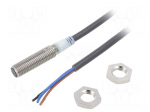 Sensor: inductive | OUT: PNP / NO | 0&divide;2mm | 12&divide;24VDC | M8 | 5m | IP67