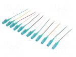 Optic fiber pigtail | OM3 | LC/UPC | 2m | 9/125um | LSZH | green | 12pcs.