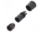 Connector: circular | plug | 719 | male | PIN: 4 | 60V | unshielded | 3A