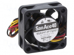 Fan: DC | axial | 12VDC | 40x40x15mm | 21.6m3/h | 42dBA | ball | 13100rpm