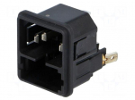 Connector: AC supply | socket | male | 10A | 250VAC | C14 (E) | KEA | IP40