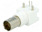 Connector: BNC | socket | female | angled 90&deg; | 50&Omega; | THT | gold-plated