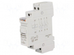 Relay: installation | bistable,impulse | NC + NO | Ucoil: 12VAC | 16A