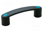 Holder | technopolymer PA | black | H: 35mm | L: 116mm | W: 22mm | F2: 1.5kN