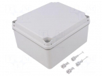 Enclosure: multipurpose | X: 155mm | Y: 179mm | Z: 99mm | light grey