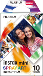 Fujifilm | Instax Mini | Art Spray Sheet Instant Film | 54 x 86 mm | Image size: 46 x 62 mm | Quantity 10