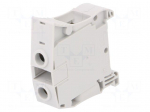 Splice terminal: rail | Entrelec | 600V | for DIN rail mounting