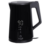 Adler | Kettle | AD 1345b | Electric | 2200 W | 1.7 L | Stainless steel | 360&deg; rotational base | Black