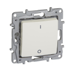 Double-pole switch Niloe - 1-gang - 16 A - 250 V - automatic terminals - ivory