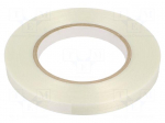 Tape: electrical insulating | W: 15mm | L: 50m | Thk: 0.085mm | acrylic