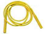 Test lead | 20A | banana plug 4mm,both sides | insulated | Len: 1.8m
