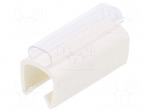 Marker: cable | Marking: empty | 5&divide;6.2mm | PVC | white | push-in | PTC-40