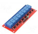 Moodul: relee | Kanaleid: 8 | 5VDC | max.250VAC | 10A