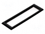 Frontal bezel | Dim: 97.5x29.4mm | 81.5x17.2mm | ABS | Colour: black