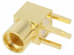 Connector: MMCX | socket | female | angled | soldering | gold-plated