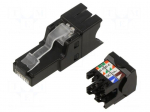 Connector: RJ45 | plug | PIN: 8 | Cat: 6a | shielded | 8p8c | 26AWG&divide;22AWG