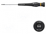 Screwdriver: precision | slot | 4x0.8mm | Blade length: 60mm | ESD