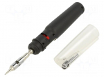 Soldering iron: gas | 1300&deg;C | 7.5ml | 40min | Air flow temp: 450&deg;C