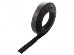 Tape: hook and loop | W: 25mm | L: 5m | Thk: 5.7mm | acrylic | black