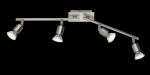Trio-Lighting Nimes 4-pc GU10 brushed steel virziena gaismeklis
