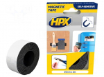 Tape: magnetic | W: 25mm | L: 2m | Thk: 2mm | acrylic | black | 0.8N/mm