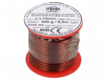 Coil wire | double coated enamelled | 1.7mm | 0.2kg | -65&divide;200&deg;C