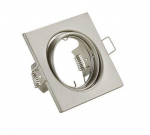 Trio Jura recessed spotlight GU10 brushed steel square gaismeklis 650000107 4017807376234