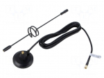 Antenna | black | SMA | 50W | 600MHz&divide;2.7GHz | 50&Omega; | 3m | 14dBi | -20&divide;85&deg;C