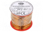 Coil wire | double coated enamelled | 0.8mm | 0.2kg | -65&divide;200&deg;C