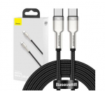 Cafule seeria metallist andmekaabel USB-C 100W 2m must