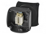 Enclosure: junction box | X: 93mm | Y: 93mm | Z: 62mm | IP66 | black