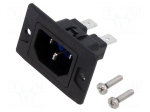 Connector: AC supply | plug | 10A | 250VAC | 250V | IP67 | -25&divide;85&deg;C