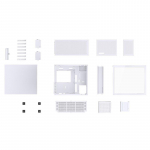 Jonsbo D41 MESH ATX Case, Tempered Glass - white