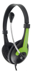 K&otilde;rvaklapid // Headphones On-Ear // EH158G Słuchawki z mikrofonem Rooster  zielone Esperanza