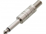 &Uuml;hendused // Different Audio, Video, Data connection plug and sockets // 1181# Wtyk jack 6,3 mono metal
