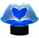 LED valgustus // Valgustid uutest tarnetest // ZD98C Lampka nocna dłonie 3d led