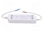 Power supply: switching | LED | 60W | 24VDC | 2.5A | 220&divide;240VAC | IP67
