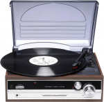 Denver VPR-190MK2 Retro Turntable with Radio and Built-in Speakers