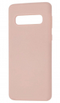 Back panel cover Evelatus Samsung Galaxy S10e Nano Silicone Case Soft Touch TPU Pink Sand