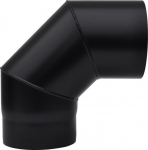 Black steel flue bend 90&deg;, &oslash;200