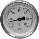 Bimetal dial thermometer T100 0-120*C (l=99mm) F