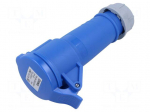Connector: AC supply | plug | female | 16A | 230V | IEC 60309 | IP44